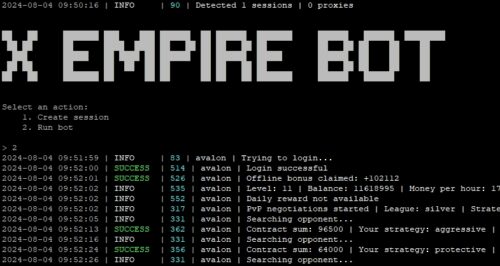 Бот для X Empire (Musk Empire)